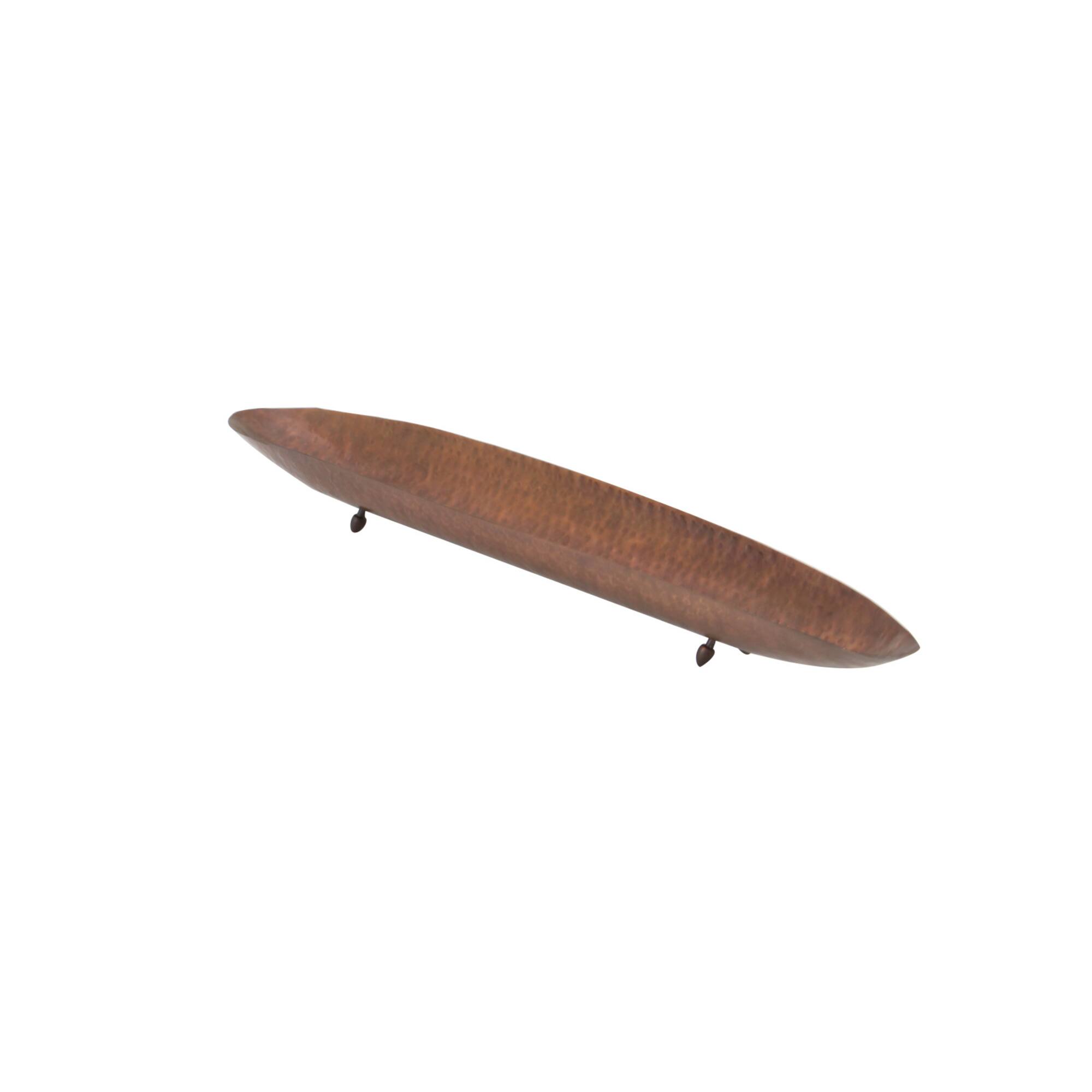 Brown Metal Traditional Tray Set